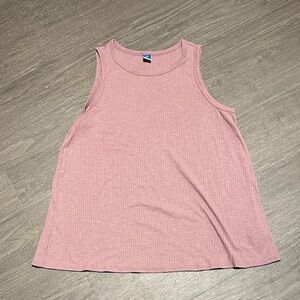Old Navy Dusty Pink Ribbed Tank Top